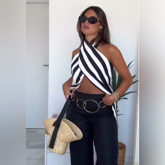 🦋 BLOGGERS FAVORITE 🦋 NWT ZARA RAFFIA BASKET BAG - Picture 14 of 15